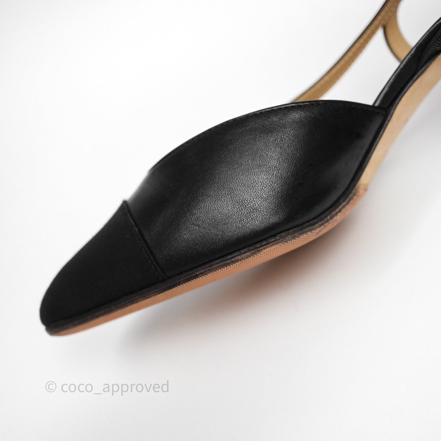 Chanel Slingbacks Black/ Beige Size 36