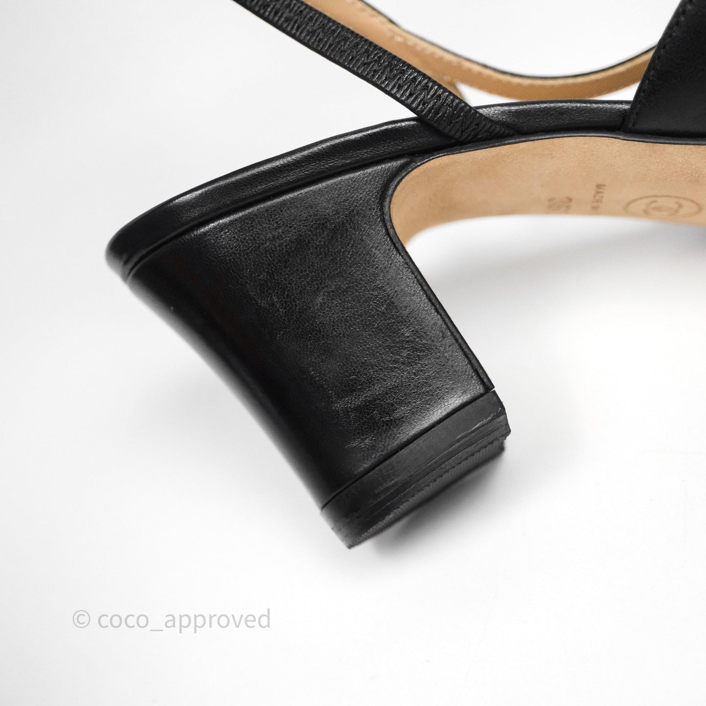 Chanel Slingbacks Black/ Beige Size 36