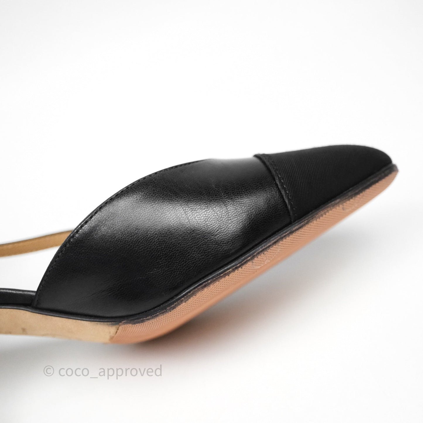 Chanel Slingbacks Black/ Beige Size 36