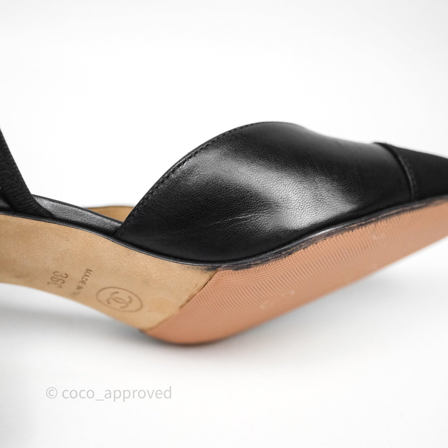 Chanel Slingbacks Black/ Beige Size 36