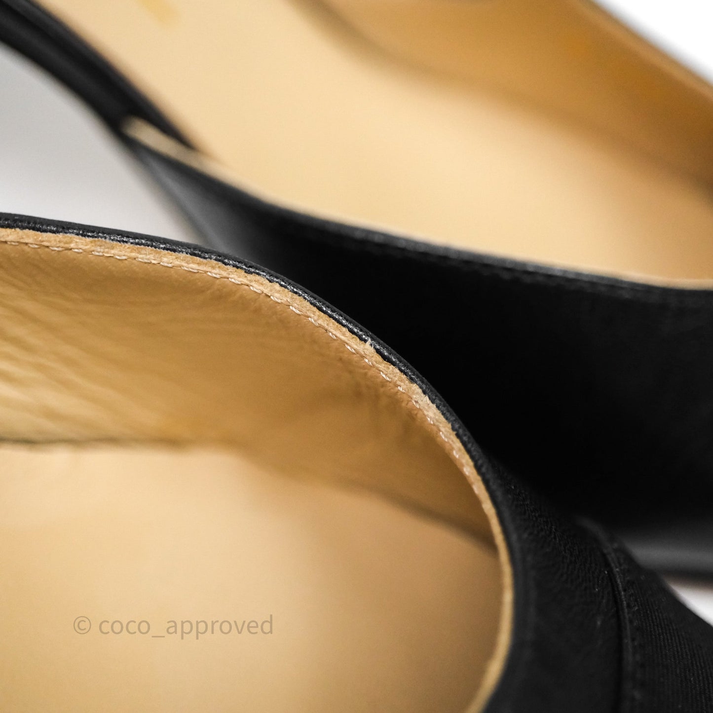 Chanel Slingbacks Black/ Beige Size 36