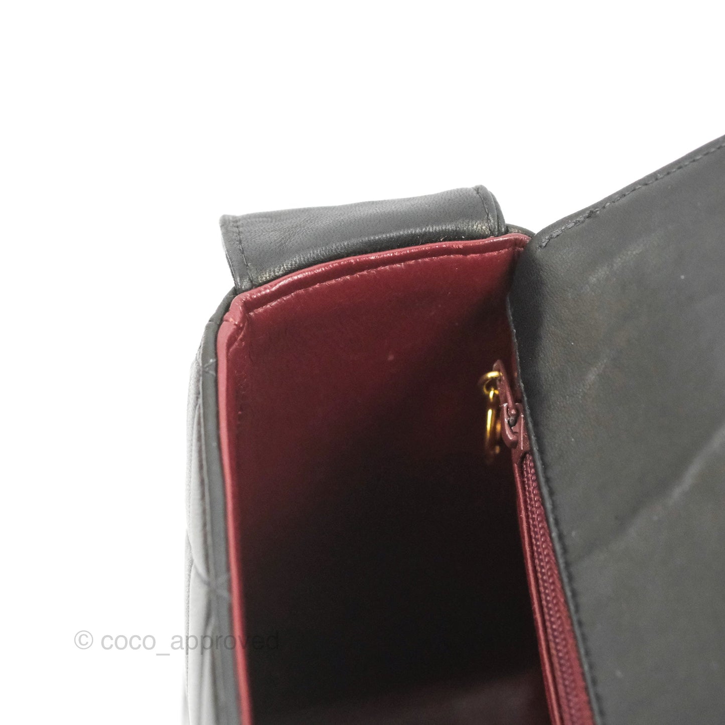 Chanel Vintage CC Quilted Shoulder Bag So Black Lambskin