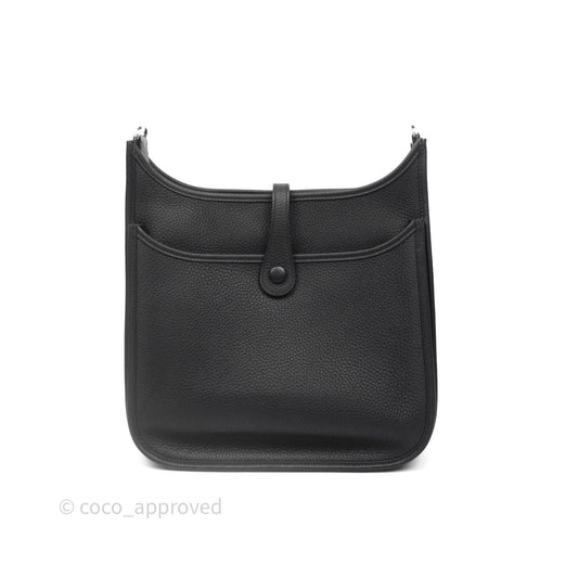 Hermes Evelyne III 29 Noir 89 Black Clemence Palladium Hardware