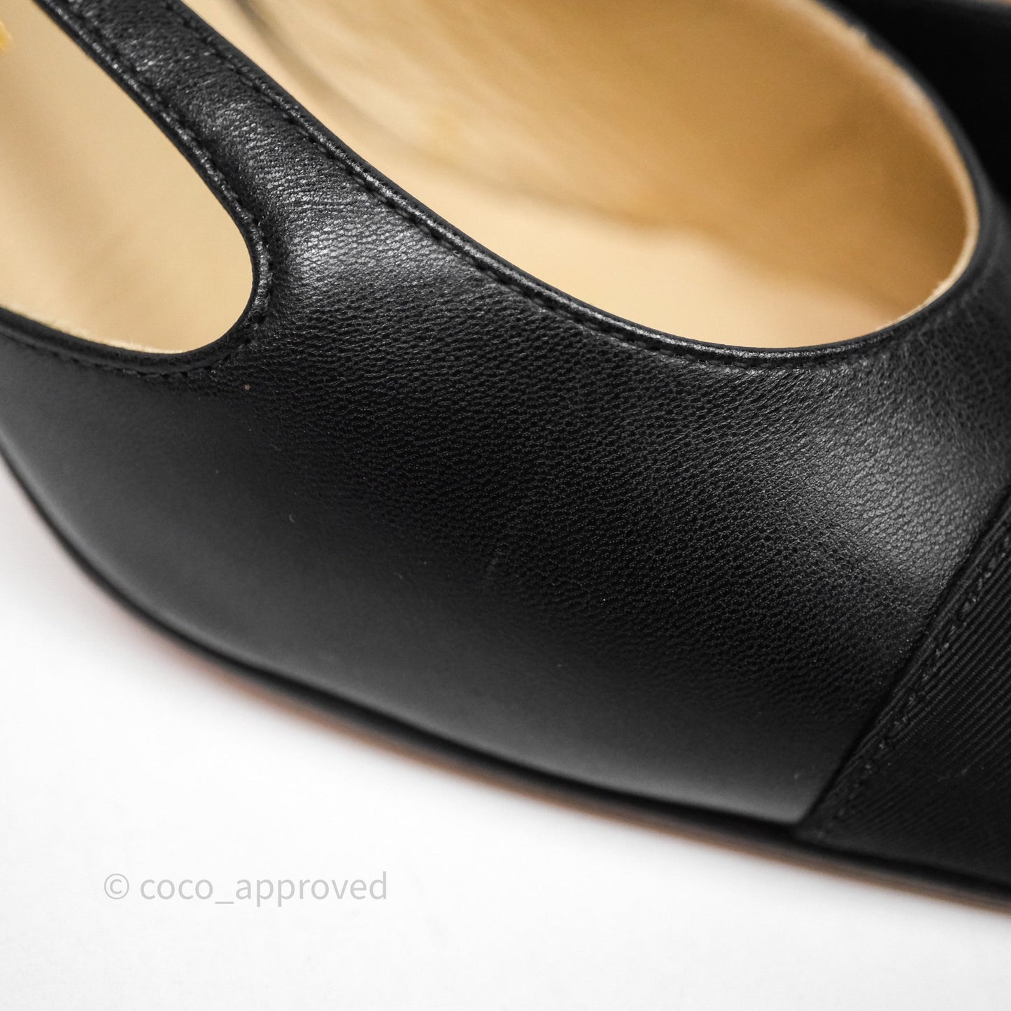 Chanel Slingbacks Black/ Beige Size 36