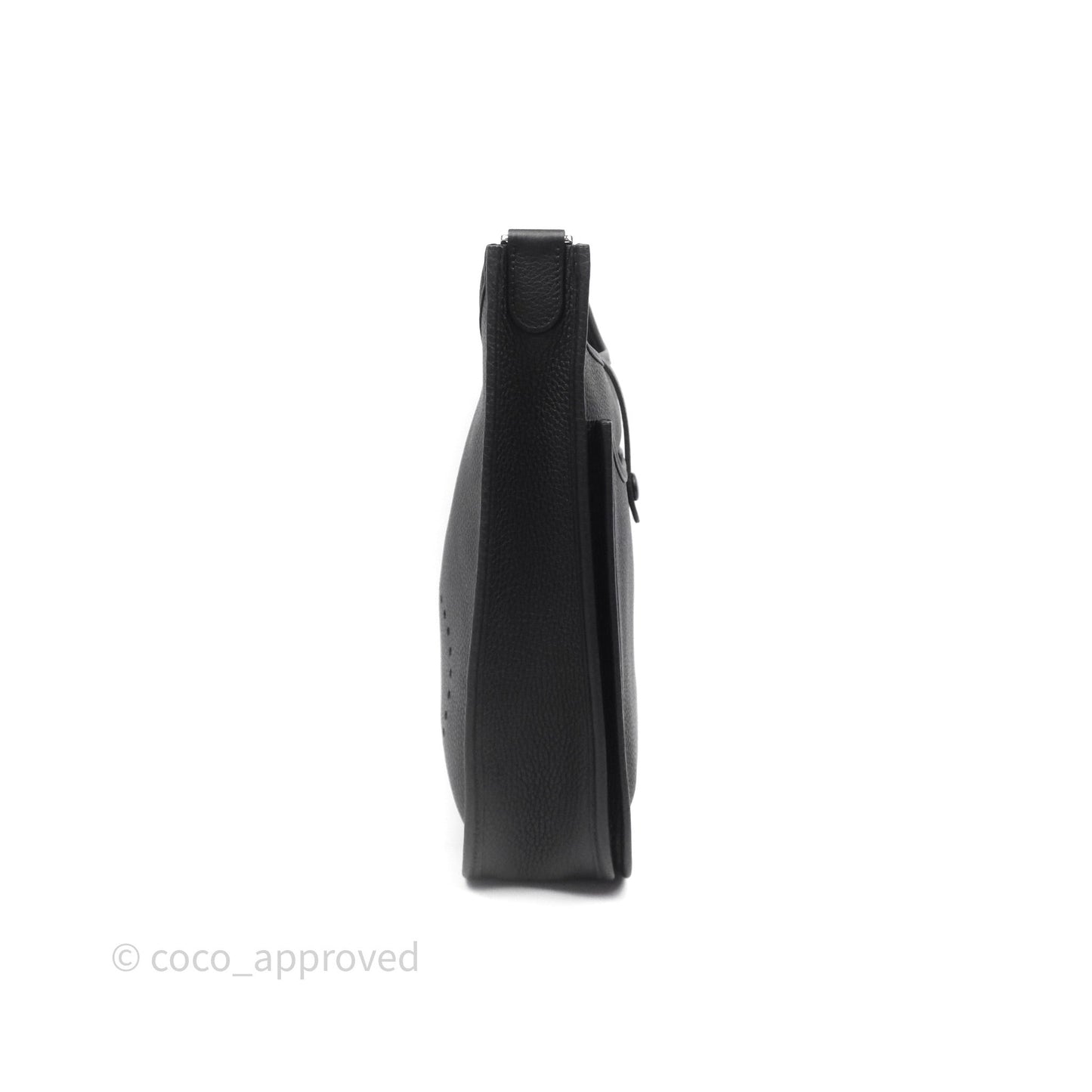 Hermes Evelyne III 29 Noir 89 Black Clemence Palladium Hardware