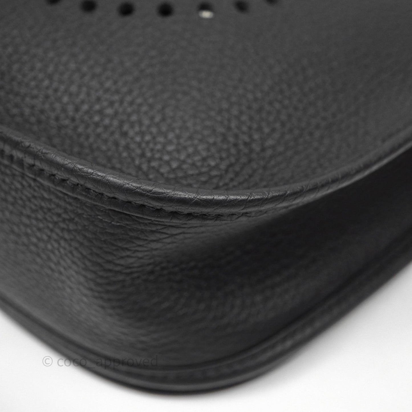 Hermes Evelyne III 29 Noir 89 Black Clemence Palladium Hardware