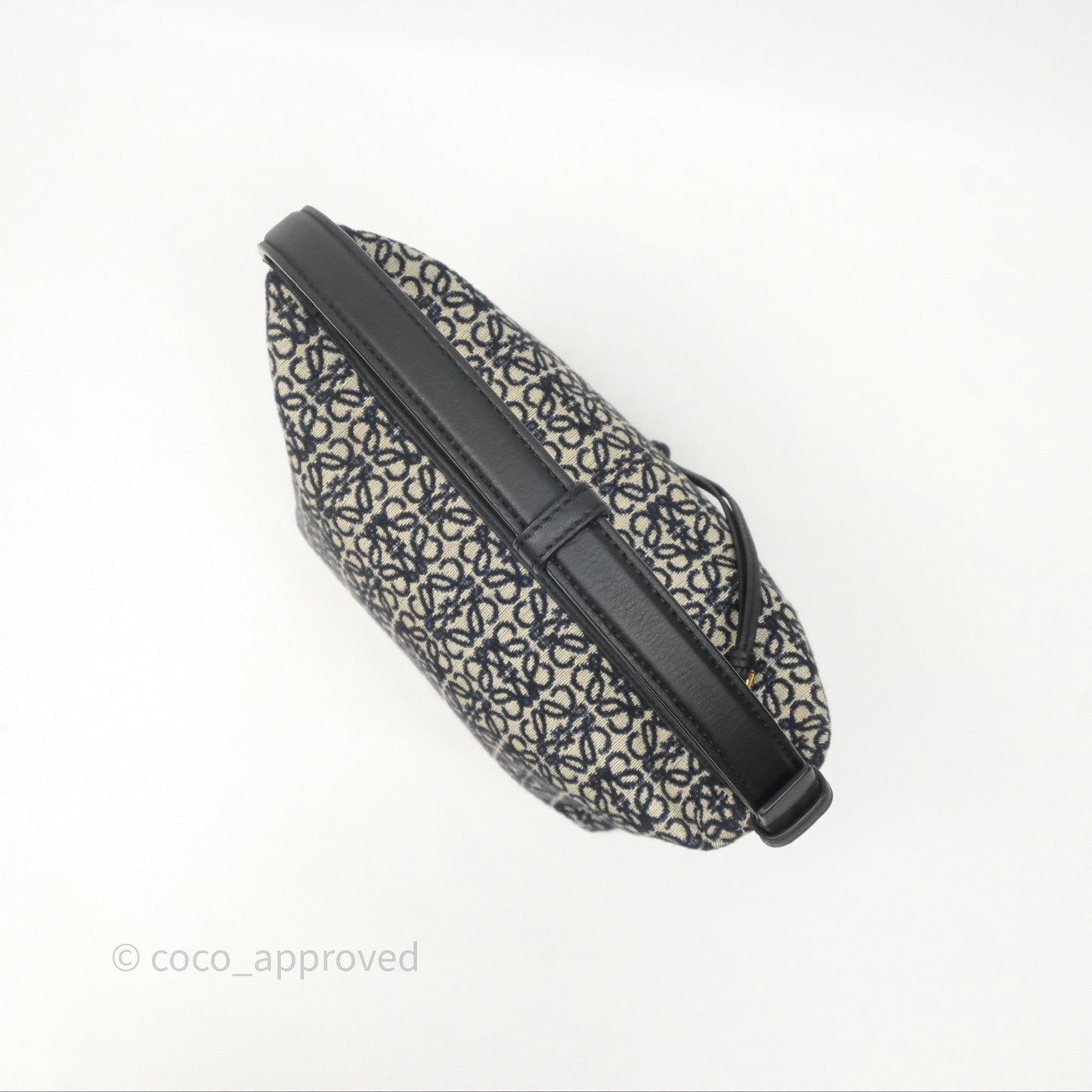 Loewe Small Cubi bag in Anagram Jacquard & Calfskin Navy/Black
