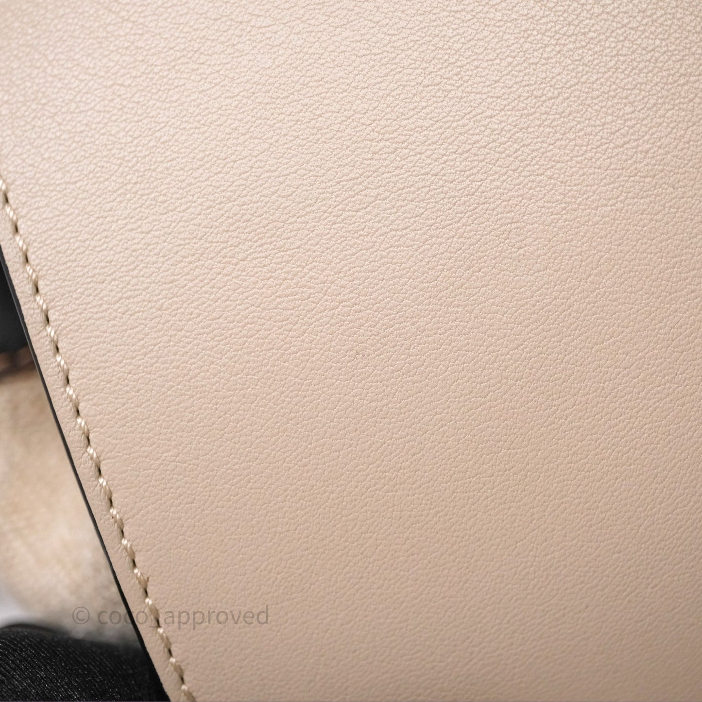 Loewe Mini Hammock Drawstring Beige/ Black Calfskin