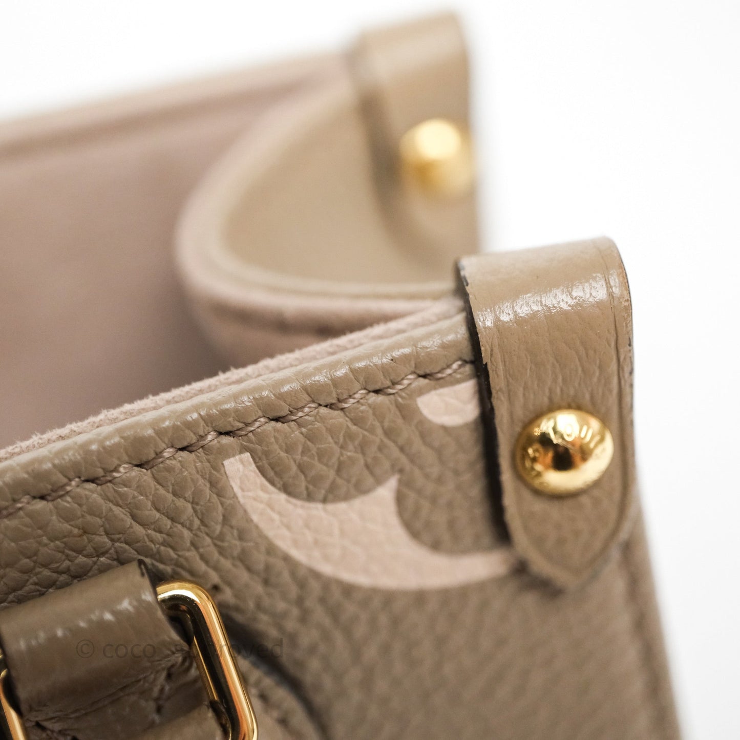 Louis Vuitton OnTheGo BB Dove Gray/Cream Monogram Empreinte Leather