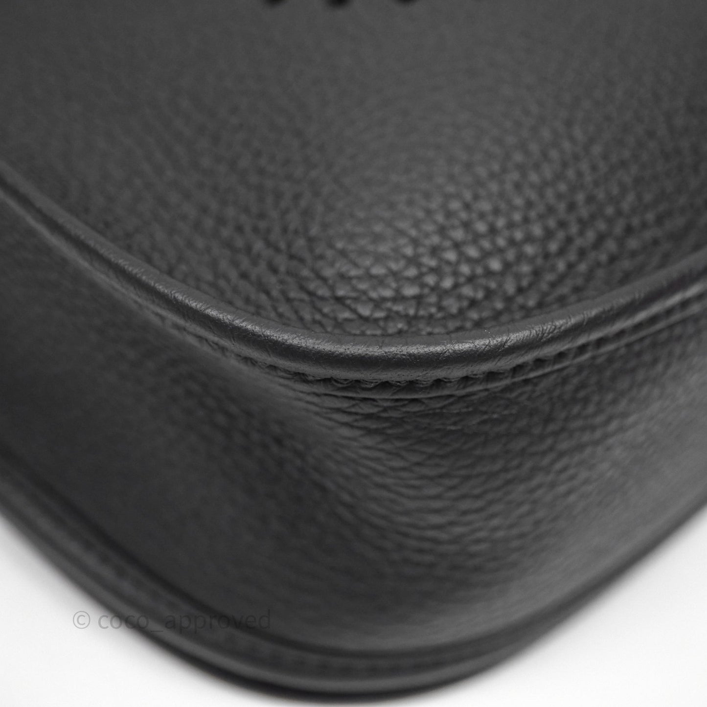 Hermes Evelyne III 29 Noir 89 Black Clemence Palladium Hardware