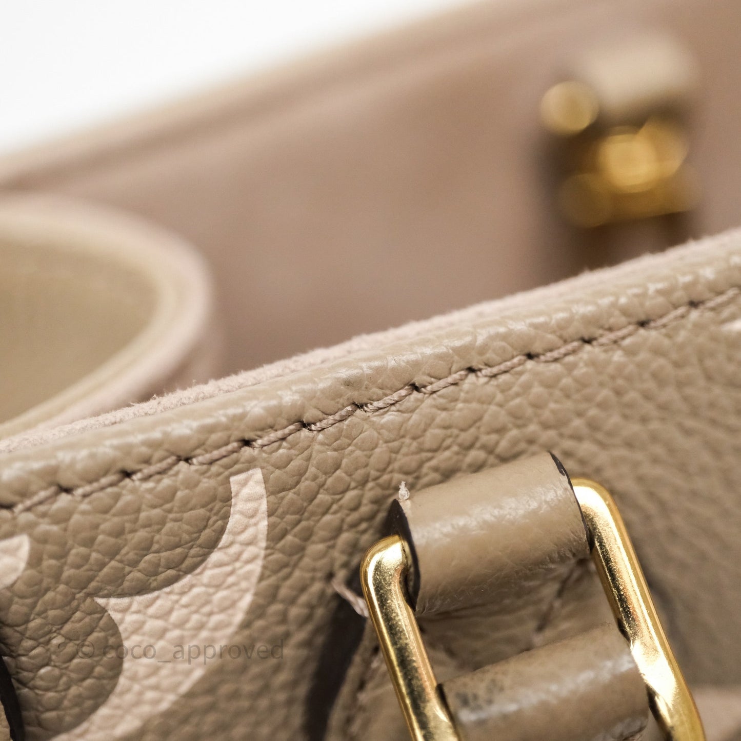 Louis Vuitton OnTheGo BB Dove Gray/Cream Monogram Empreinte Leather