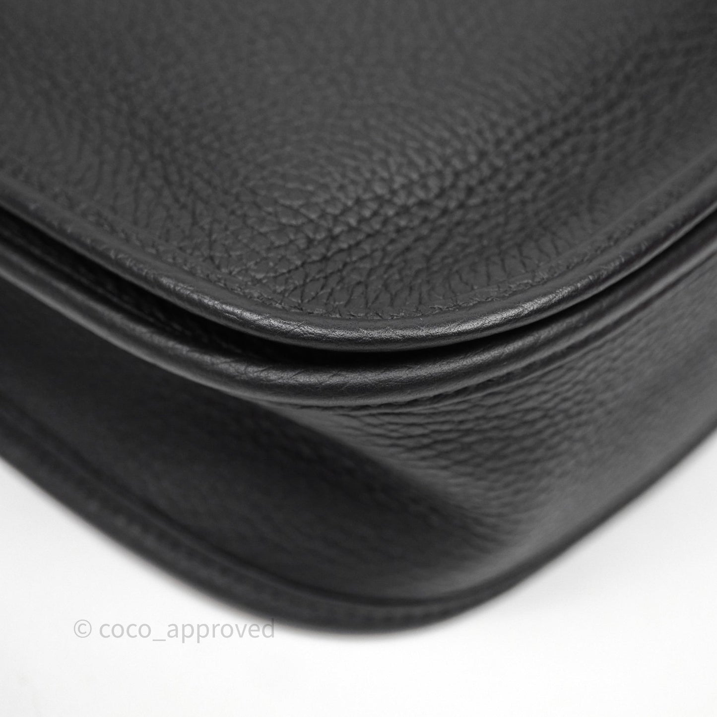 Hermes Evelyne III 29 Noir 89 Black Clemence Palladium Hardware