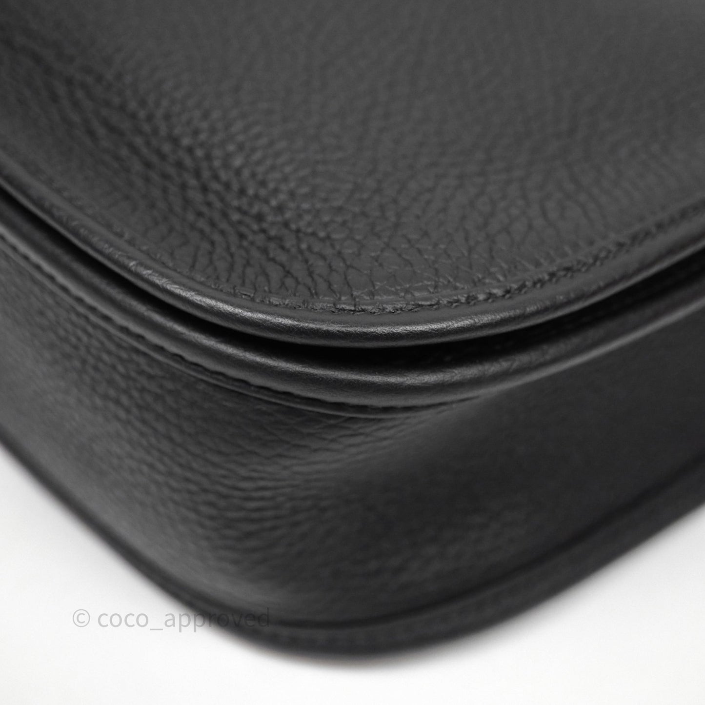 Hermes Evelyne III 29 Noir 89 Black Clemence Palladium Hardware