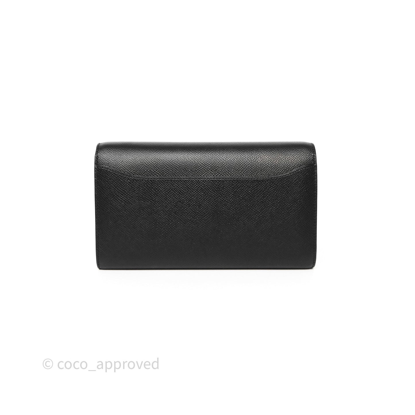 Hermès Constance Long To Go Wallet Black Noir 89 Epsom Gold Hardware