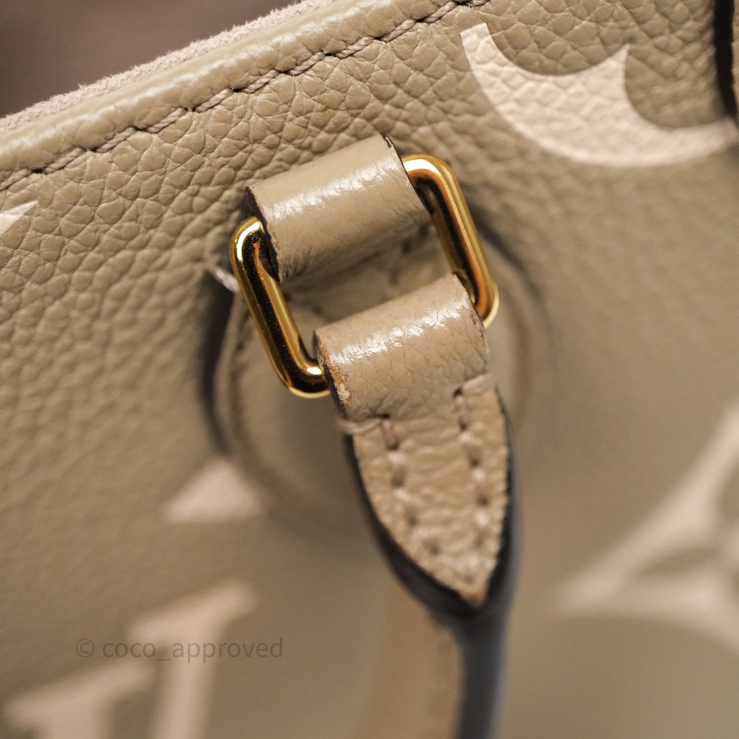 Louis Vuitton OnTheGo BB Dove Gray/Cream Monogram Empreinte Leather