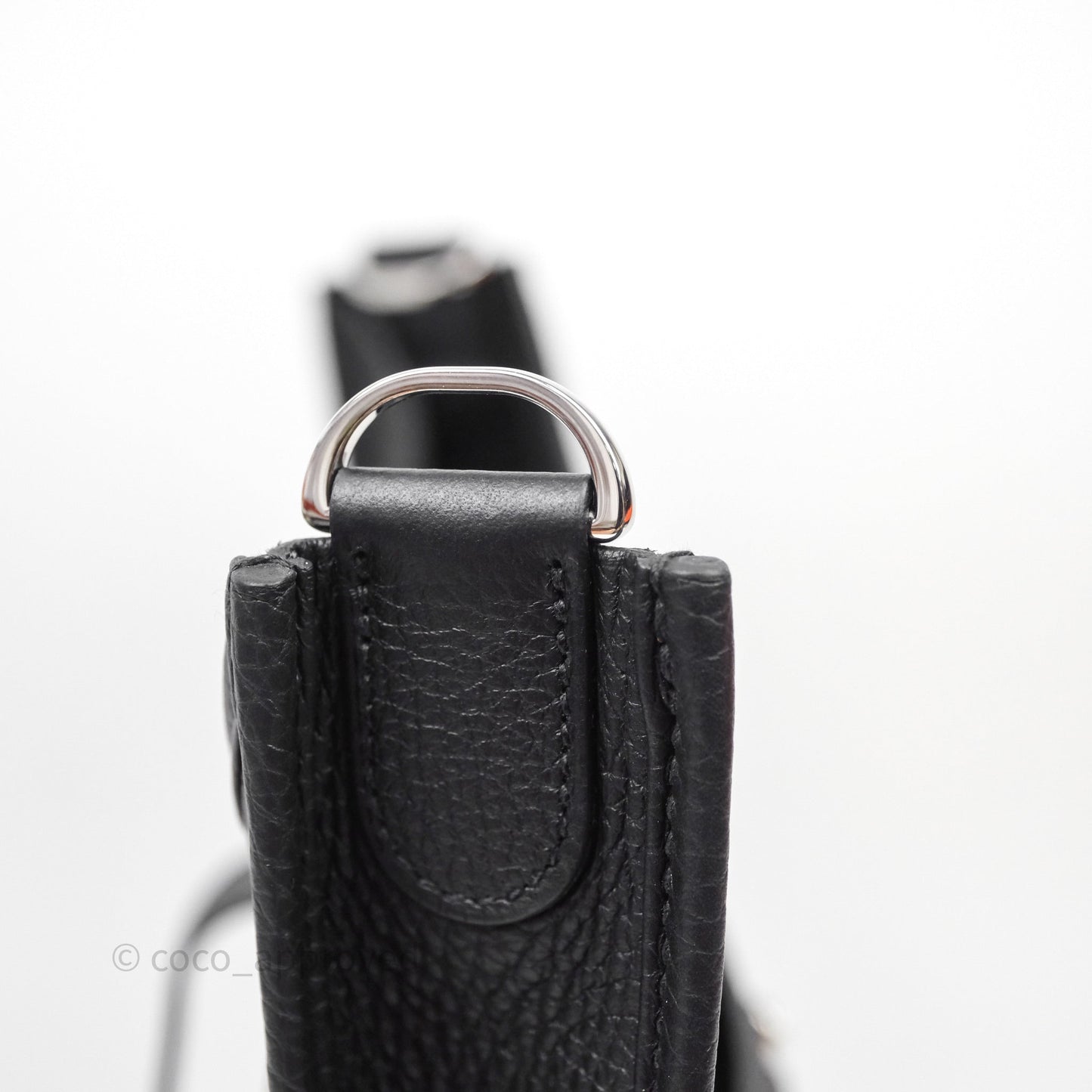 Hermes Evelyne III 29 Noir 89 Black Clemence Palladium Hardware