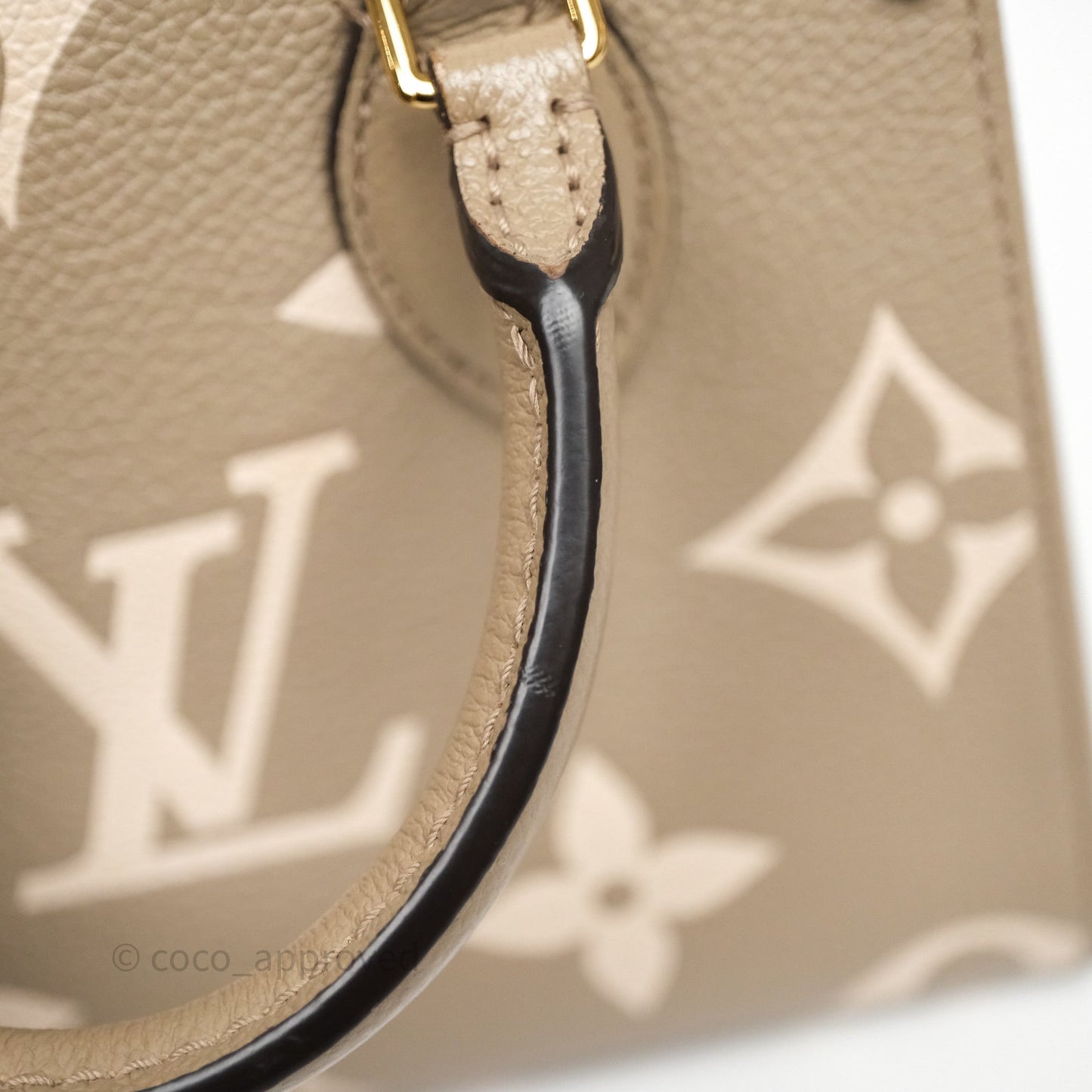 Louis Vuitton OnTheGo BB Dove Gray/Cream Monogram Empreinte Leather