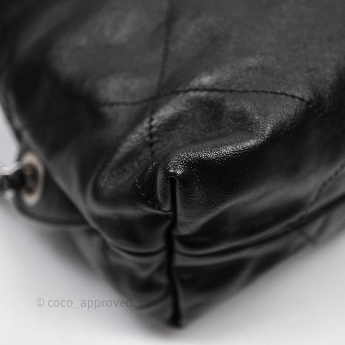 Chanel 22 Medium Calfskin Quilted Backpack Black