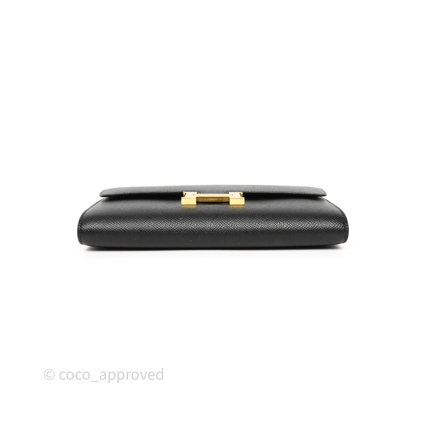 Hermès Constance Long To Go Wallet Black Noir 89 Epsom Gold Hardware