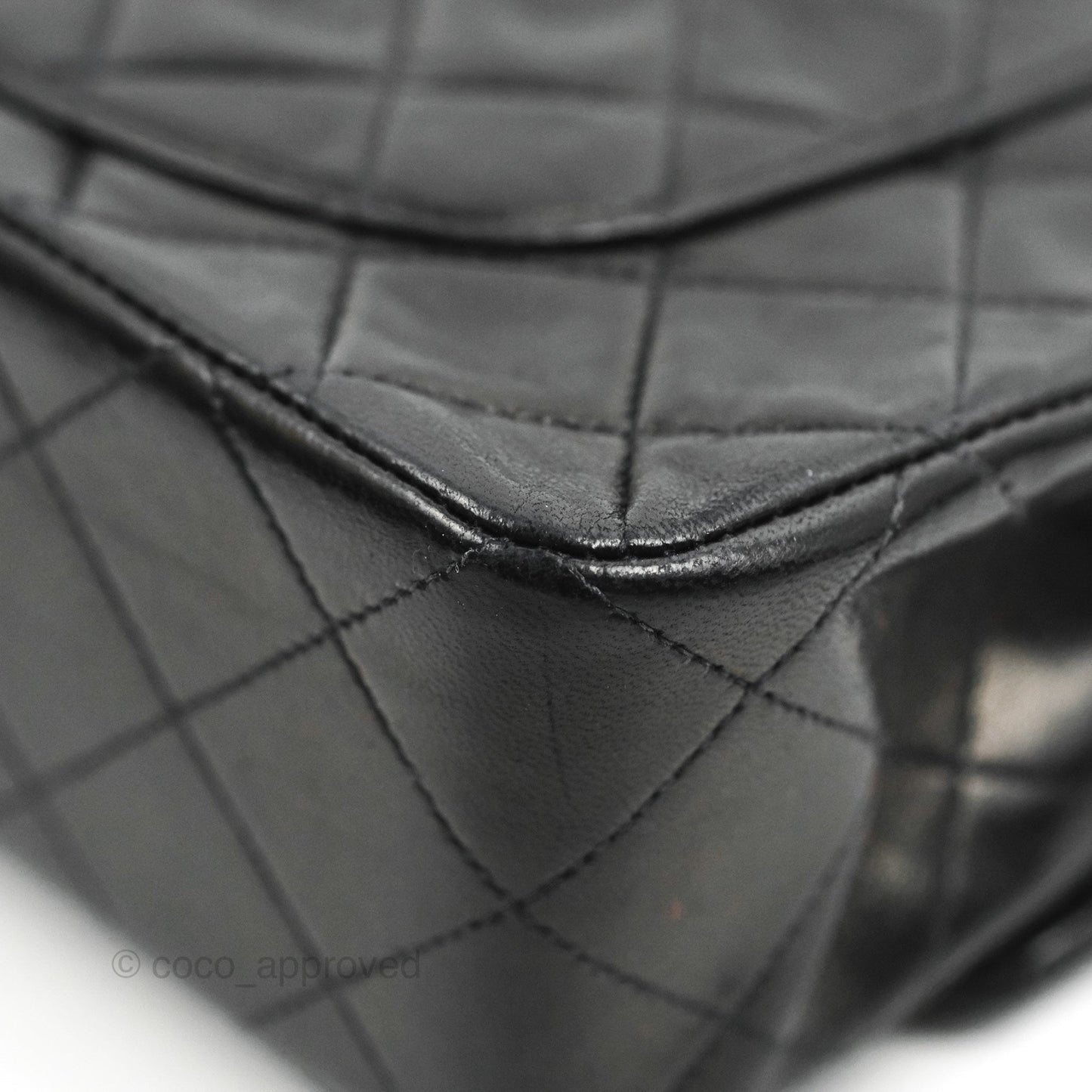 Chanel Vintage Small Classic Flap Black Lambskin 24K Gold Hardware