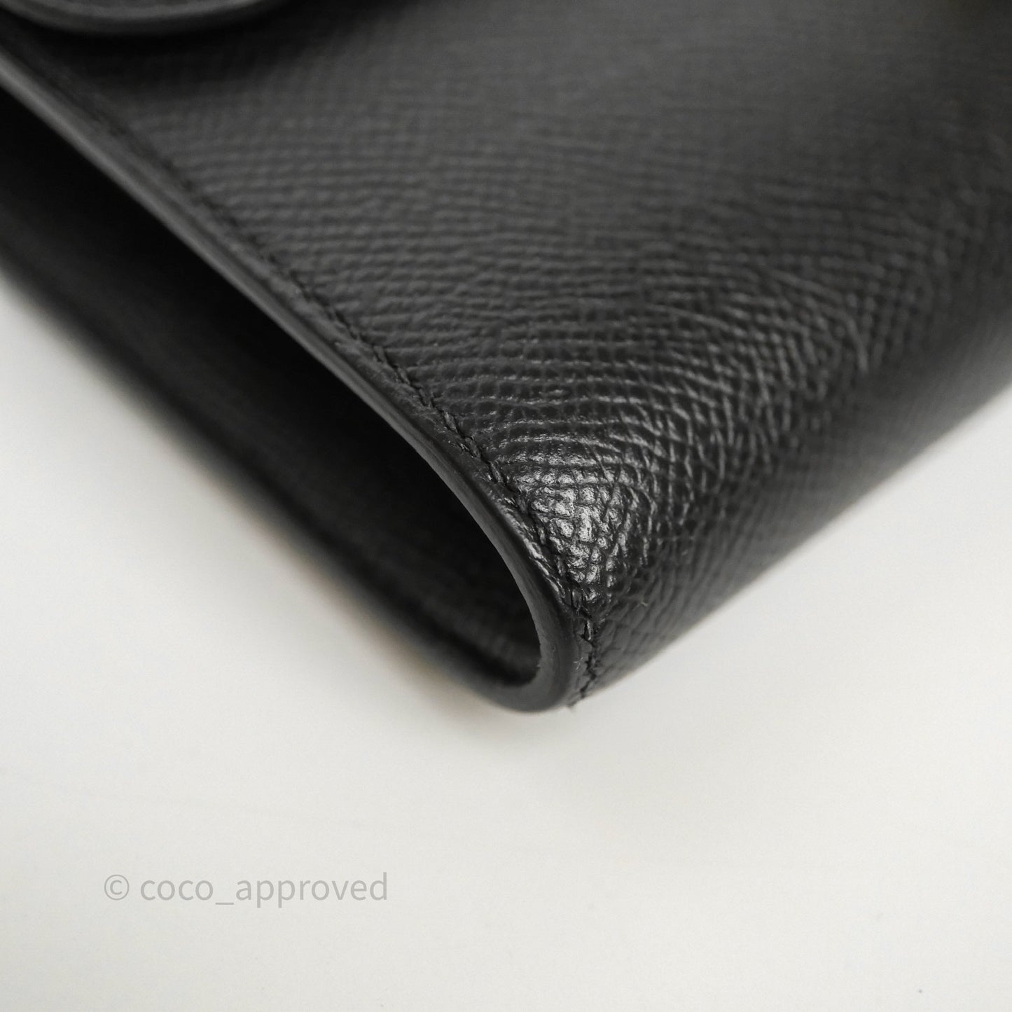 Hermès Constance Long To Go Wallet Black Noir 89 Epsom Gold Hardware