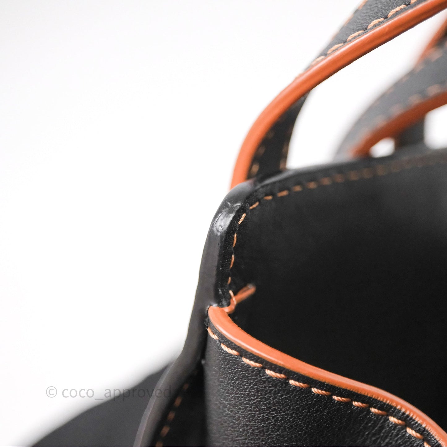 Loewe Mini Hammock Drawstring Beige/ Black Calfskin