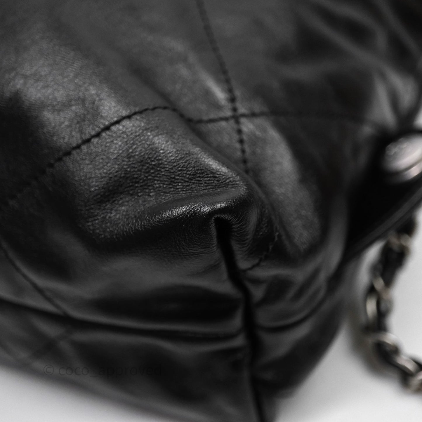 Chanel 22 Medium Calfskin Quilted Backpack Black