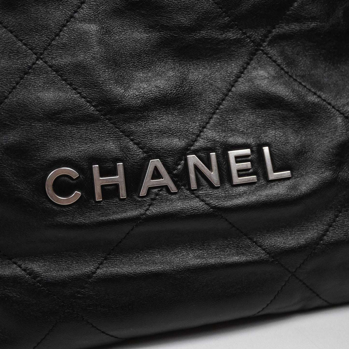 Chanel 22 Medium Calfskin Quilted Backpack Black