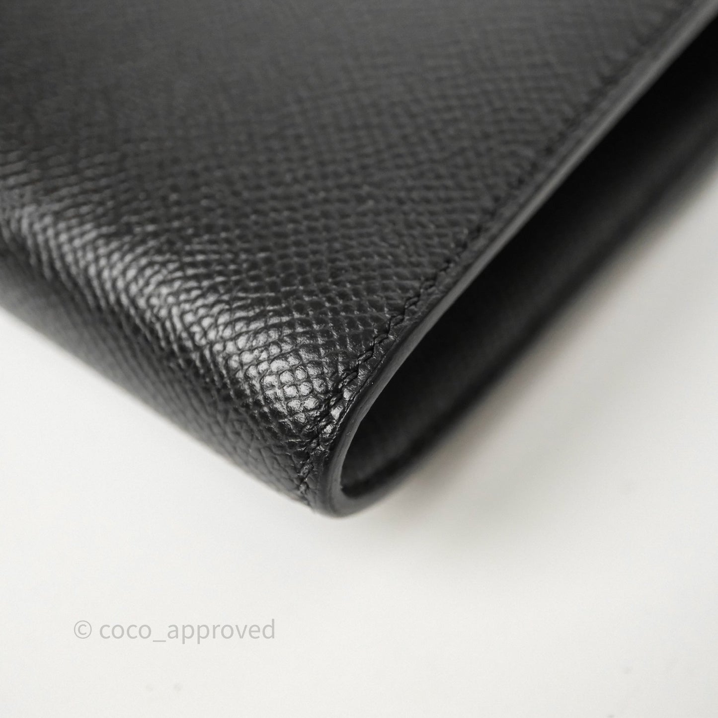 Hermès Constance Long To Go Wallet Black Noir 89 Epsom Gold Hardware
