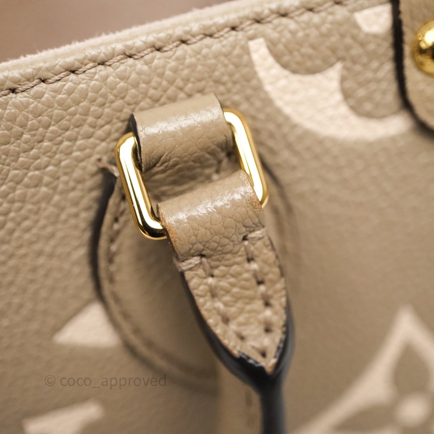 Louis Vuitton OnTheGo BB Dove Gray/Cream Monogram Empreinte Leather