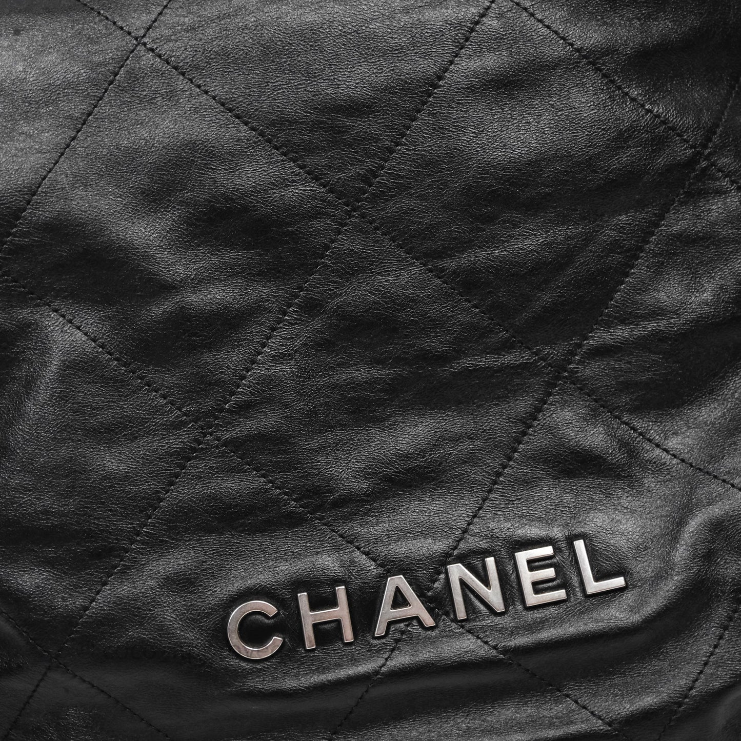 Chanel 22 Medium Calfskin Quilted Backpack Black