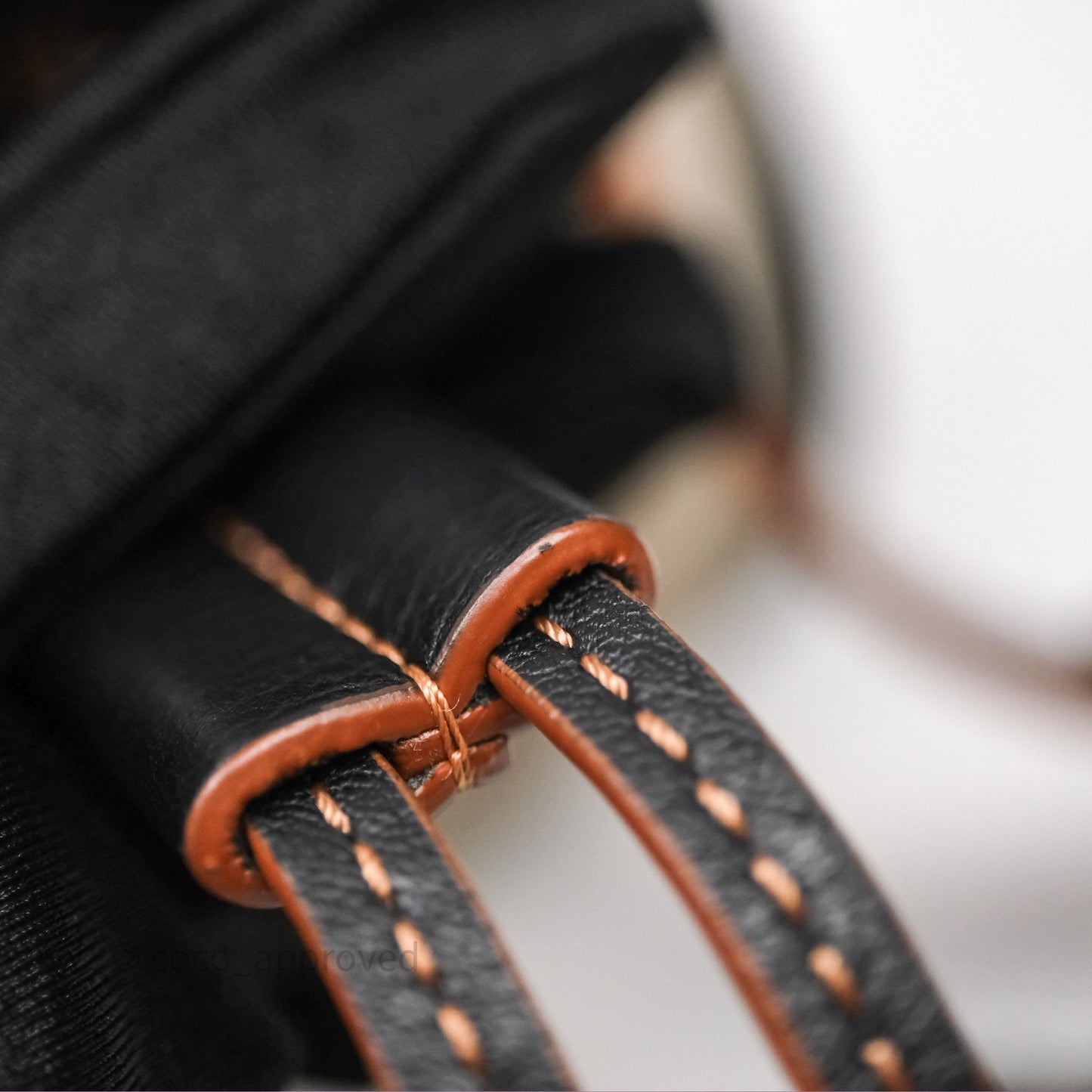 Loewe Mini Hammock Drawstring Beige/ Black Calfskin