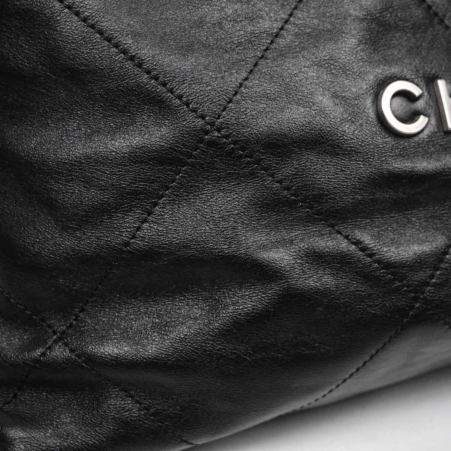 Chanel 22 Medium Calfskin Quilted Backpack Black