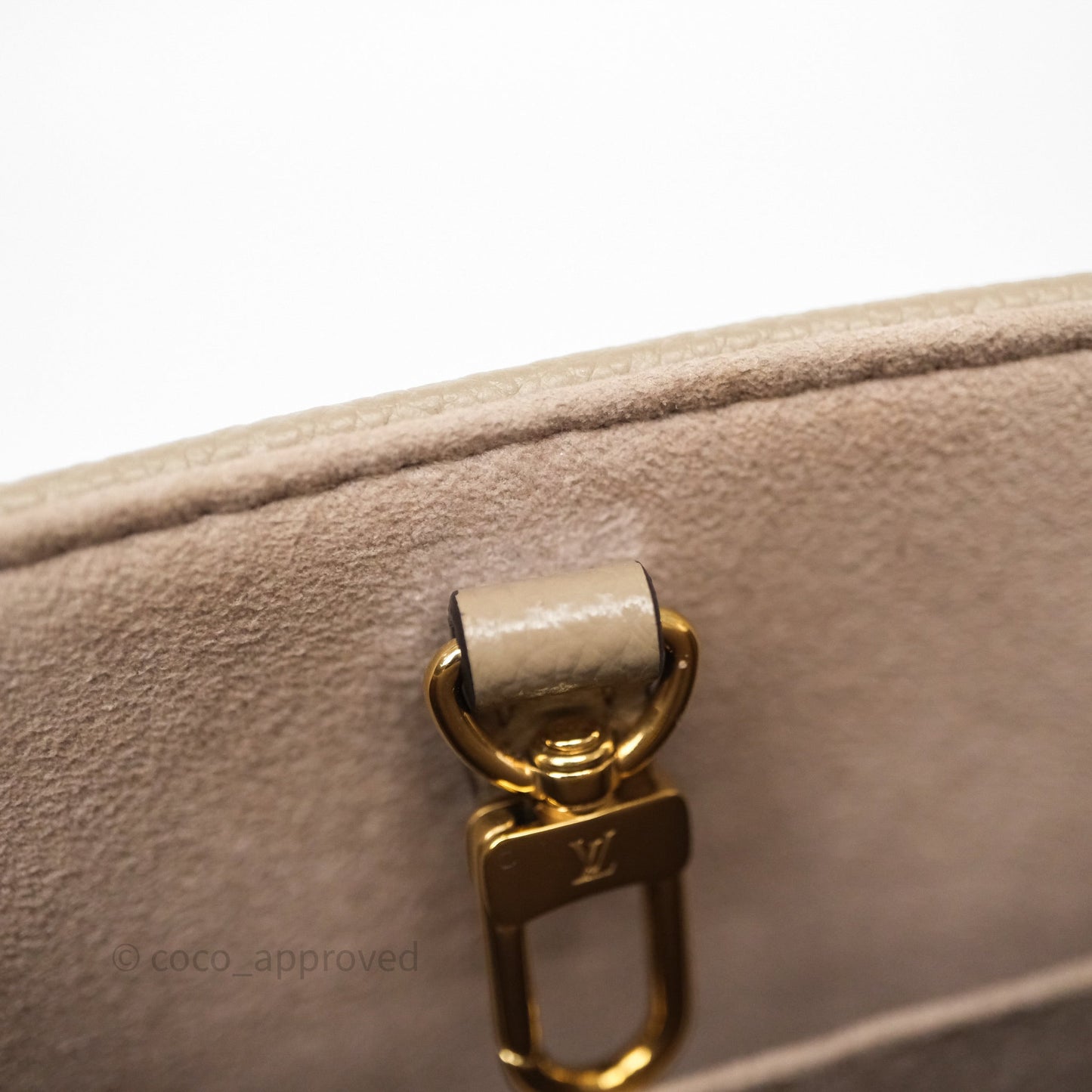 Louis Vuitton OnTheGo BB Dove Gray/Cream Monogram Empreinte Leather