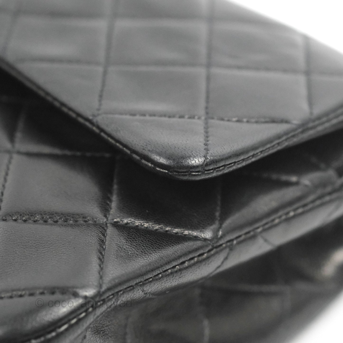 Chanel Vintage Small Classic Flap Black Lambskin 24K Gold Hardware