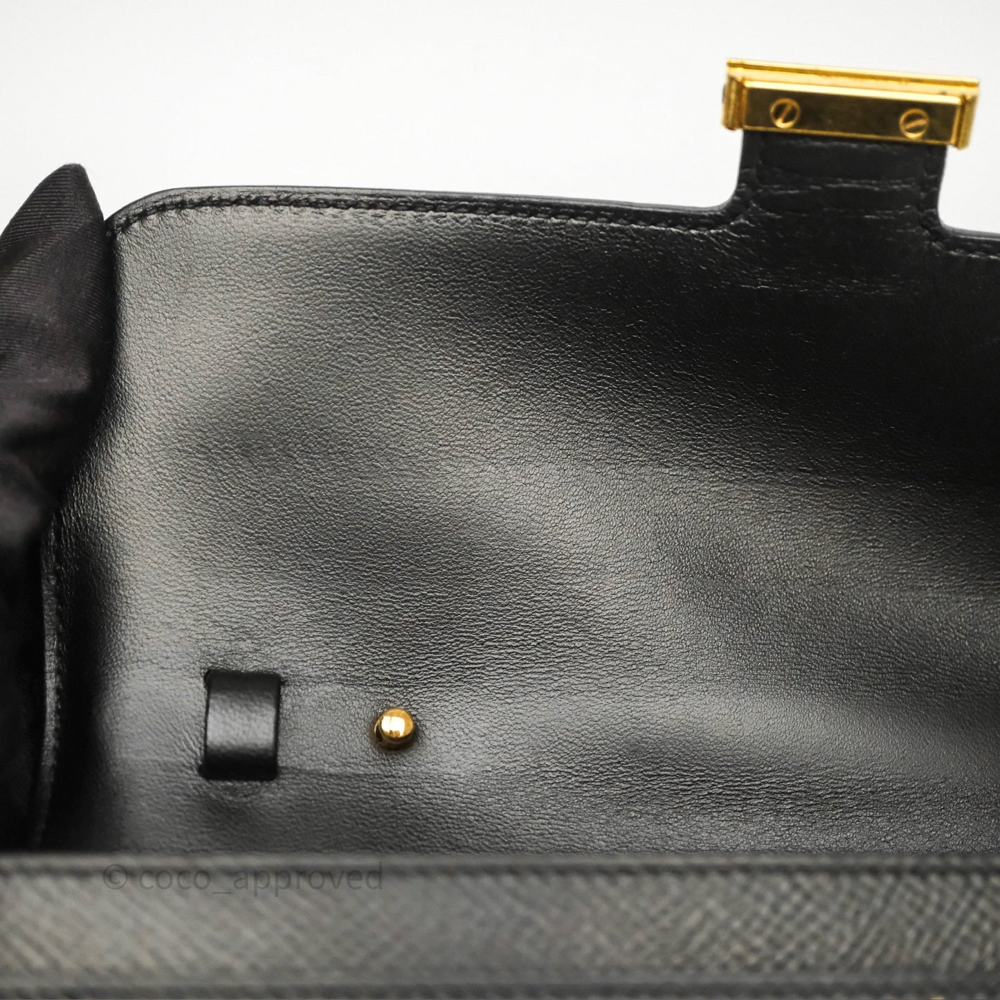 Hermès Constance Long To Go Wallet Black Noir 89 Epsom Gold Hardware
