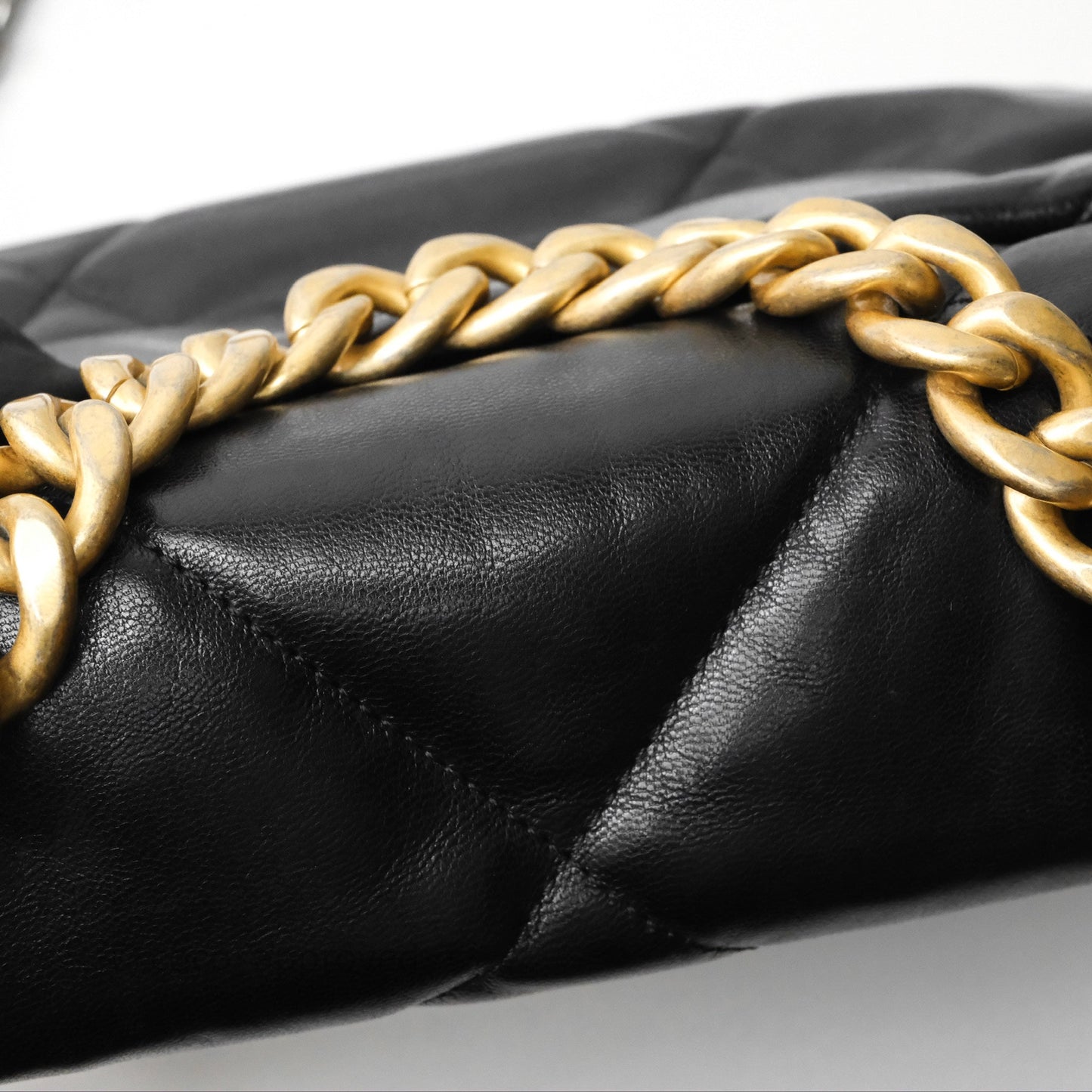 Chanel 19 Small Black Goatskin Mixed Hardware