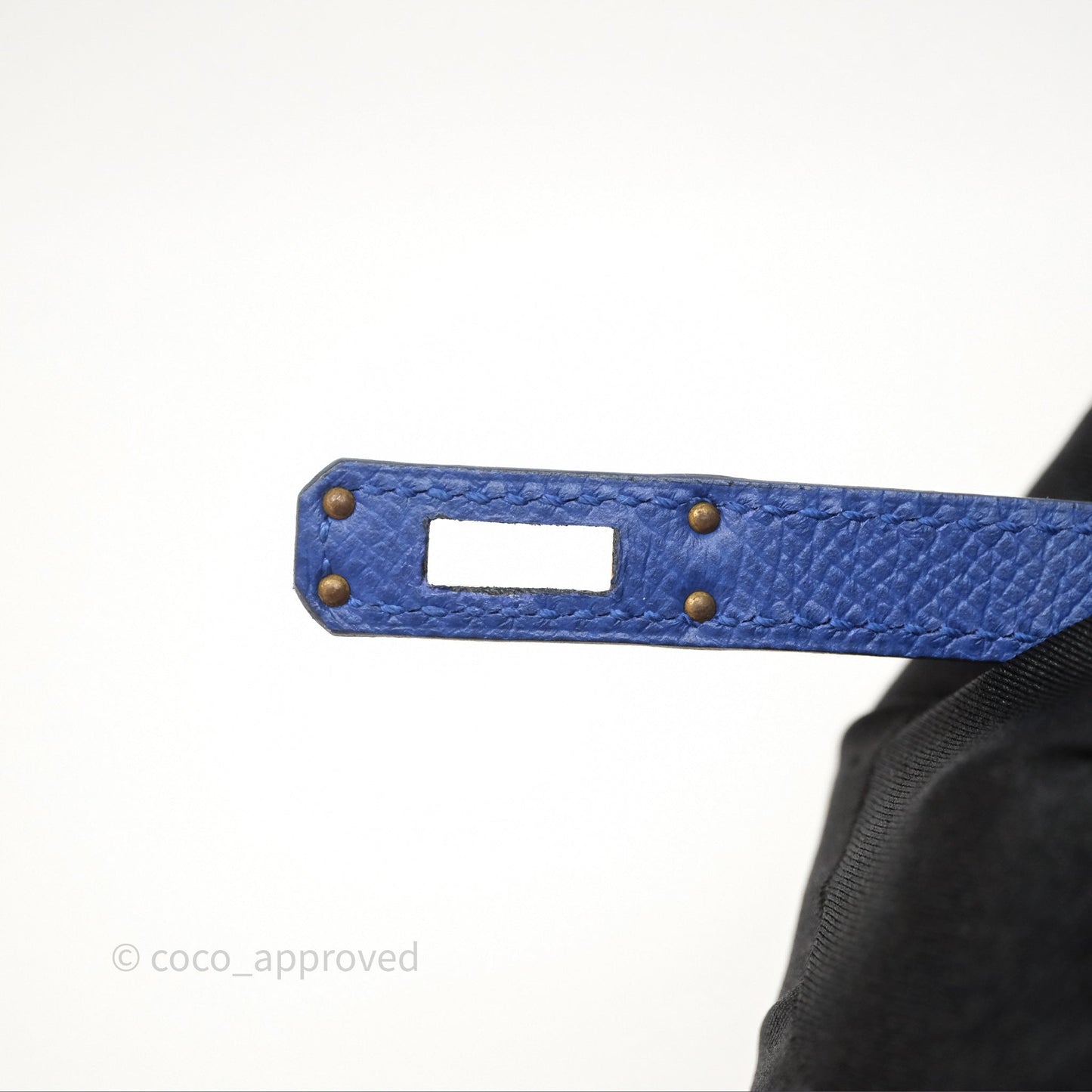 Hermes Mini Kelly Electric Blue Espom Gold Hardware