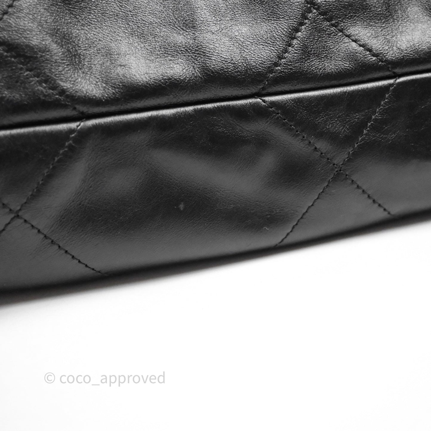 Chanel 22 Medium Calfskin Quilted Backpack Black
