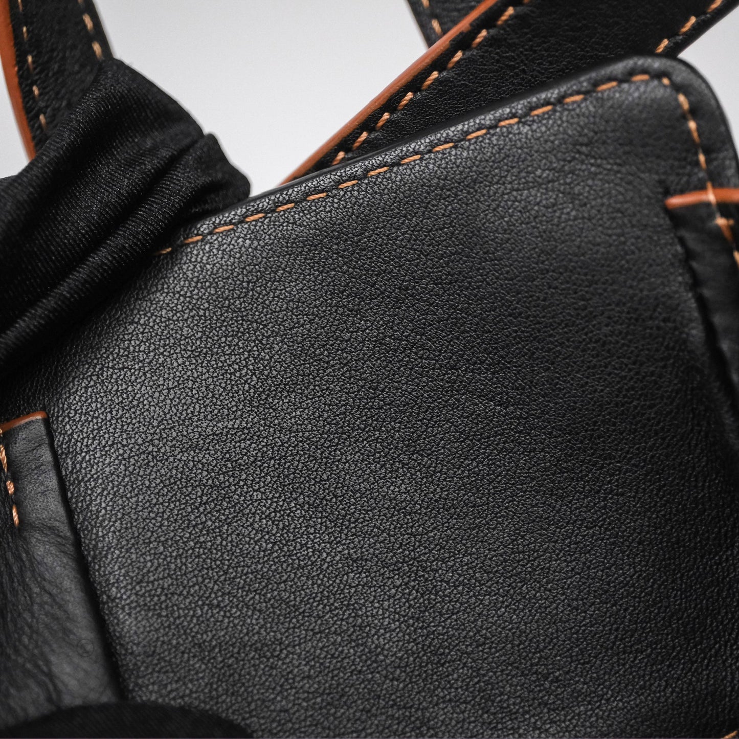 Loewe Mini Hammock Drawstring Beige/ Black Calfskin
