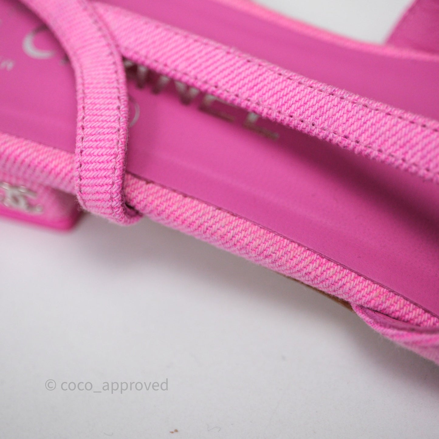 Chanel Classic Slingback Flats Pink Size 38.5