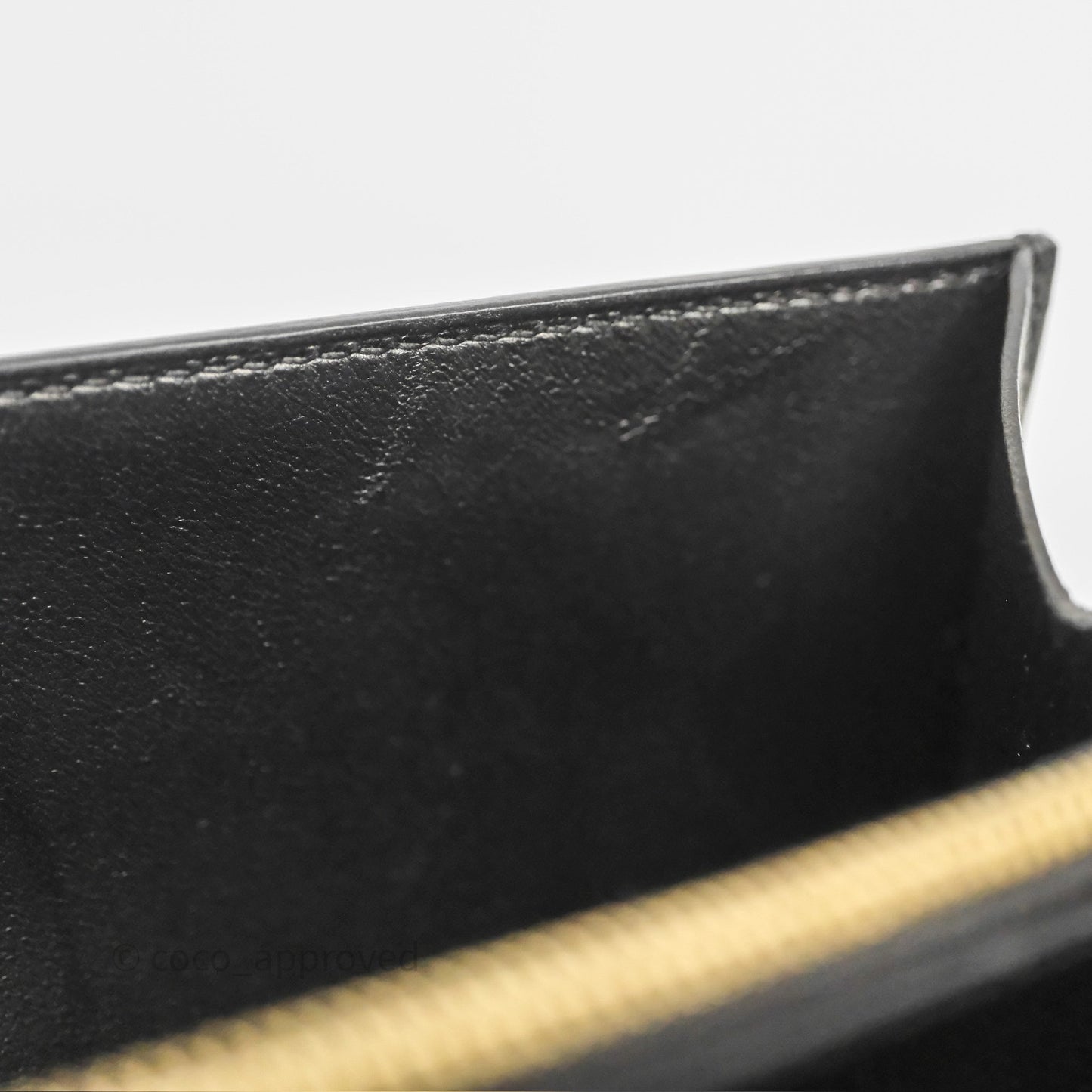 Hermès Constance Long To Go Wallet Black Noir 89 Epsom Gold Hardware
