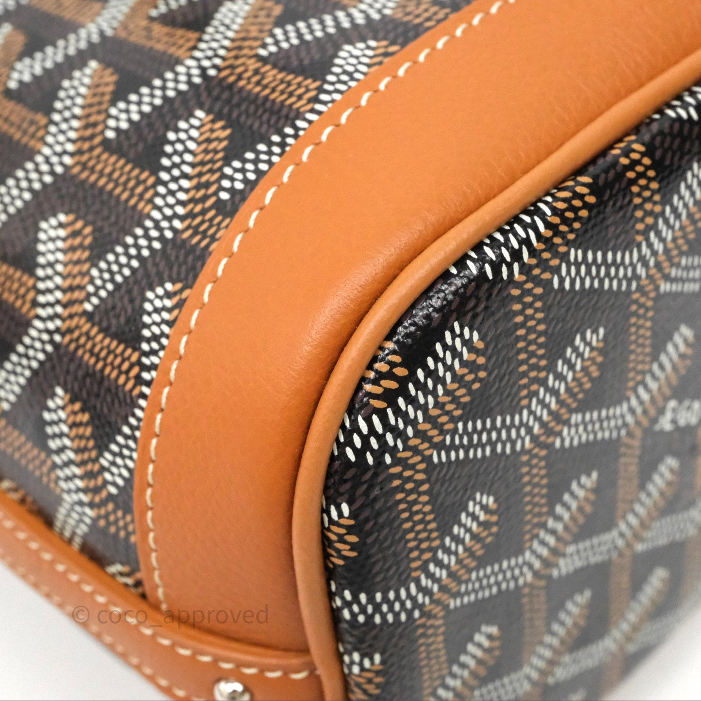 Goyard Petit Flot Mini Bucket Bag Black & Tan