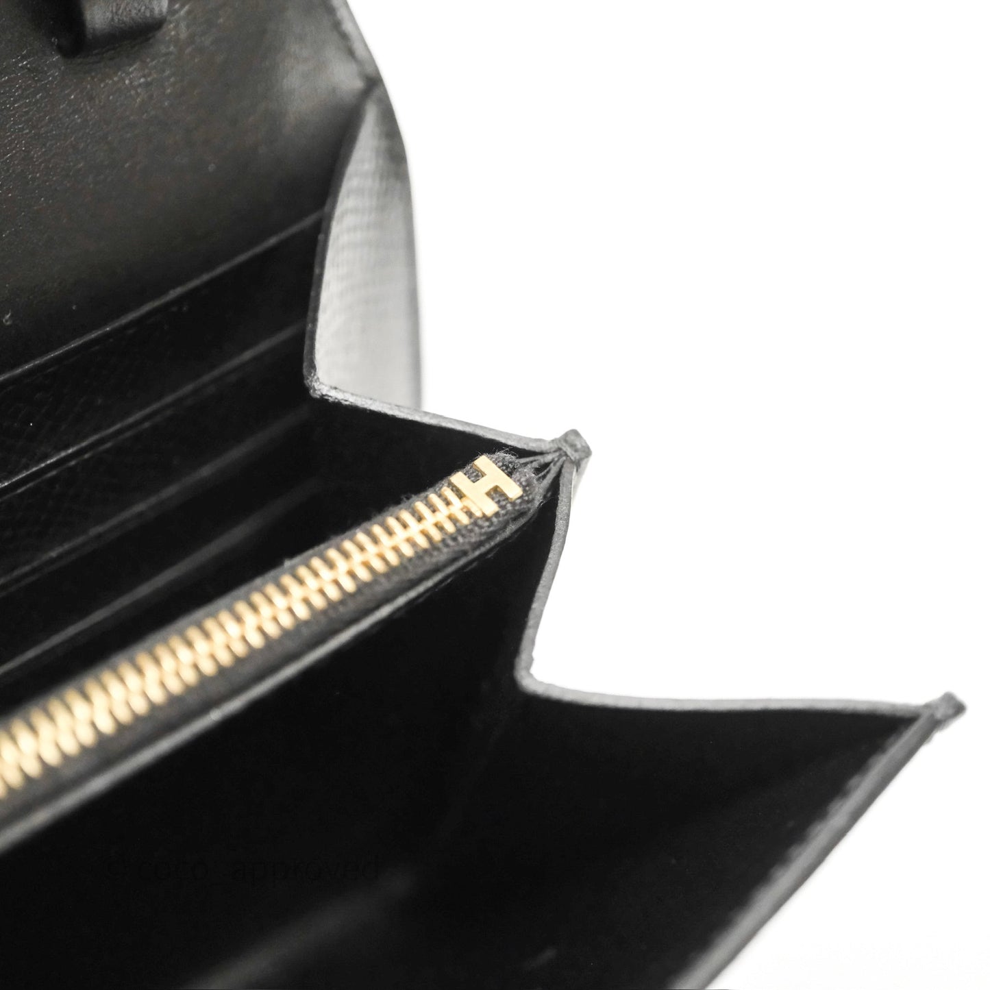 Hermès Constance Long To Go Wallet Black Noir 89 Epsom Gold Hardware
