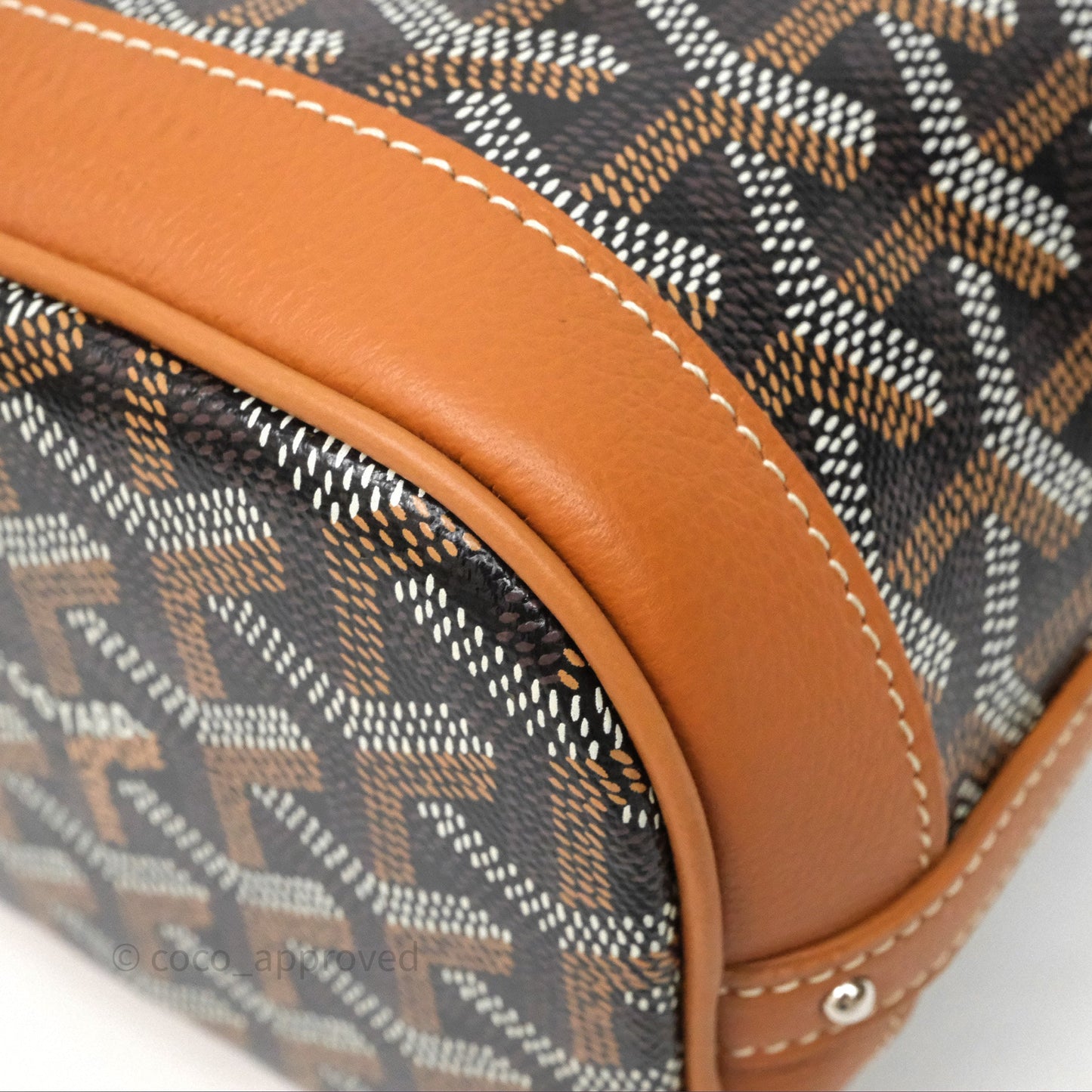 Goyard Petit Flot Mini Bucket Bag Black & Tan