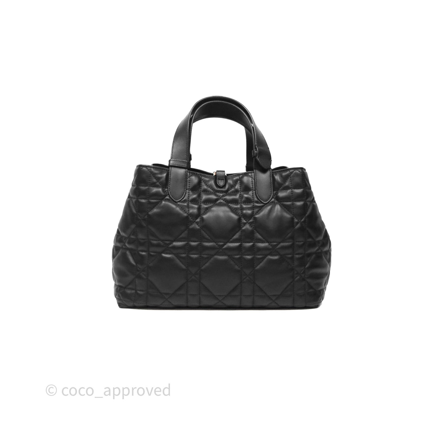 Christian Dior Medium Dior Toujours Bag Black Macrocannage Calfskin