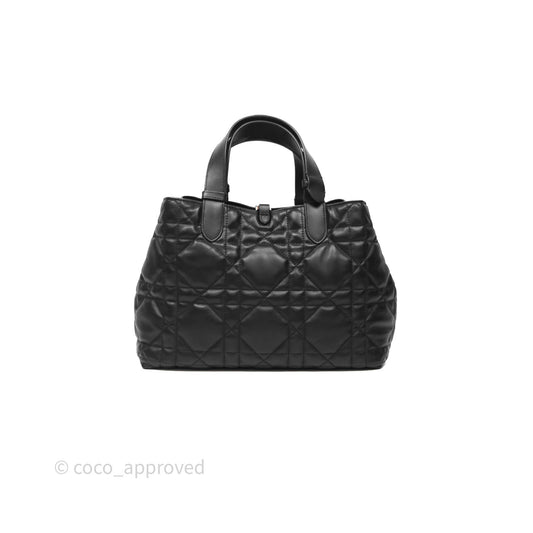 Christian Dior Medium Dior Toujours Bag Black Macrocannage Calfskin