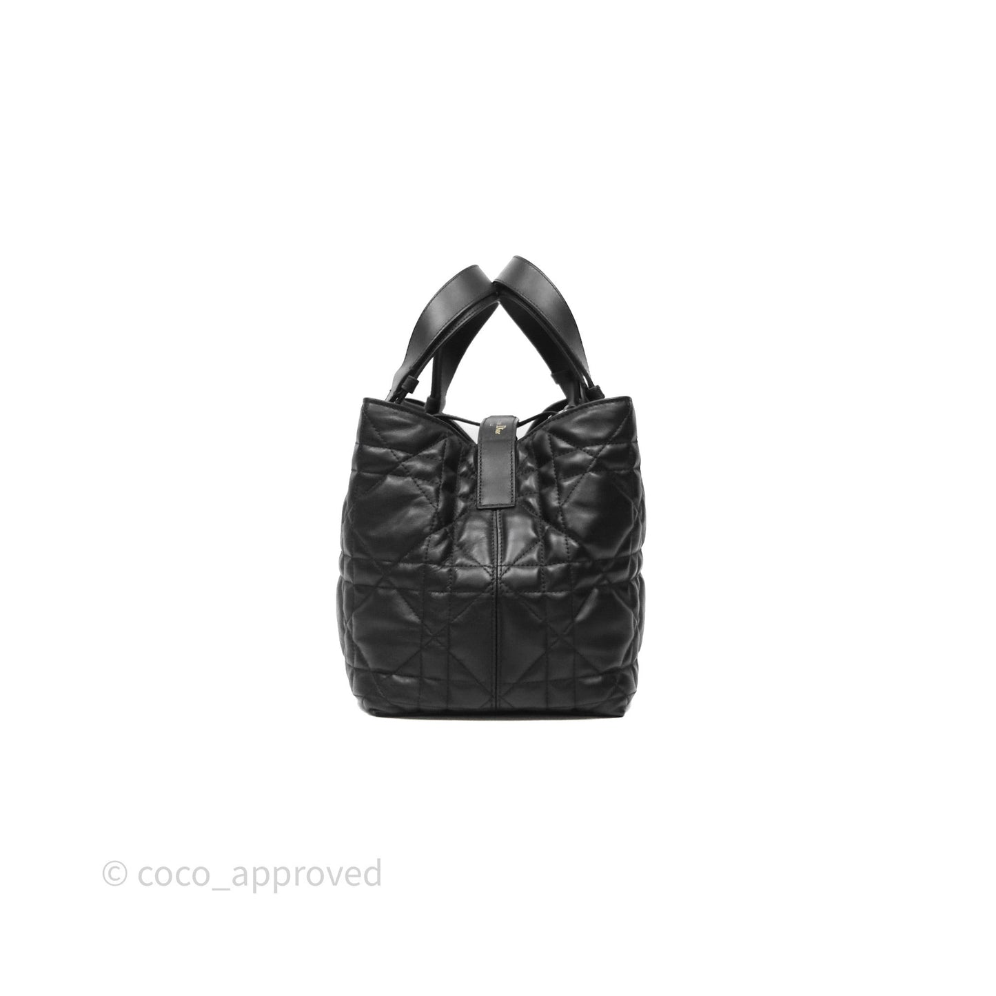 Christian Dior Medium Dior Toujours Bag Black Macrocannage Calfskin