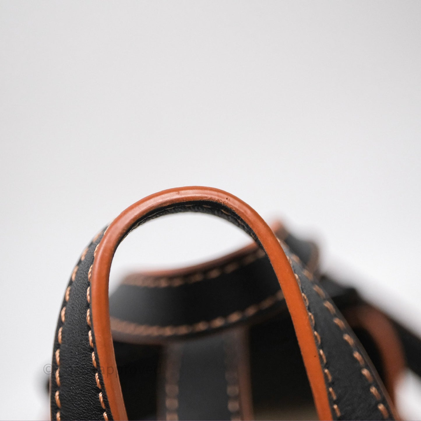 Loewe Mini Hammock Drawstring Beige/ Black Calfskin