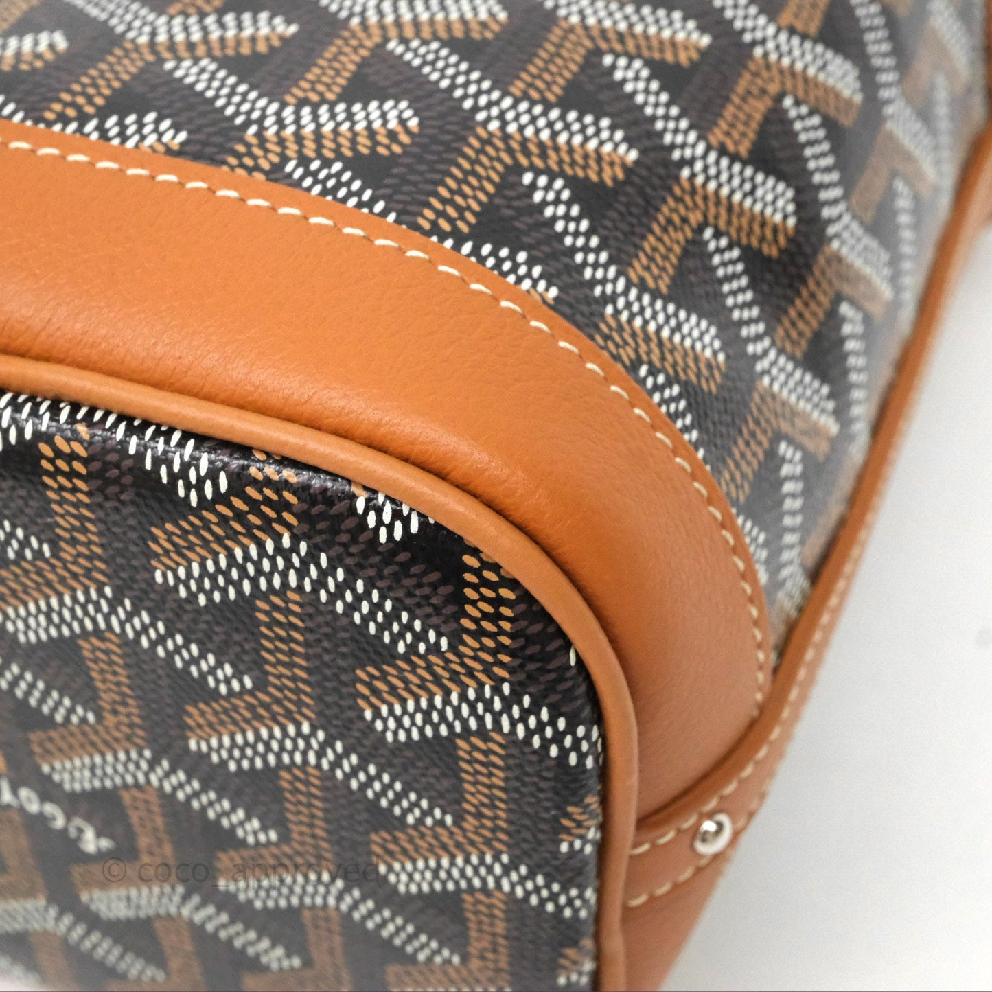 Goyard Petit Flot Mini Bucket Bag Black & Tan